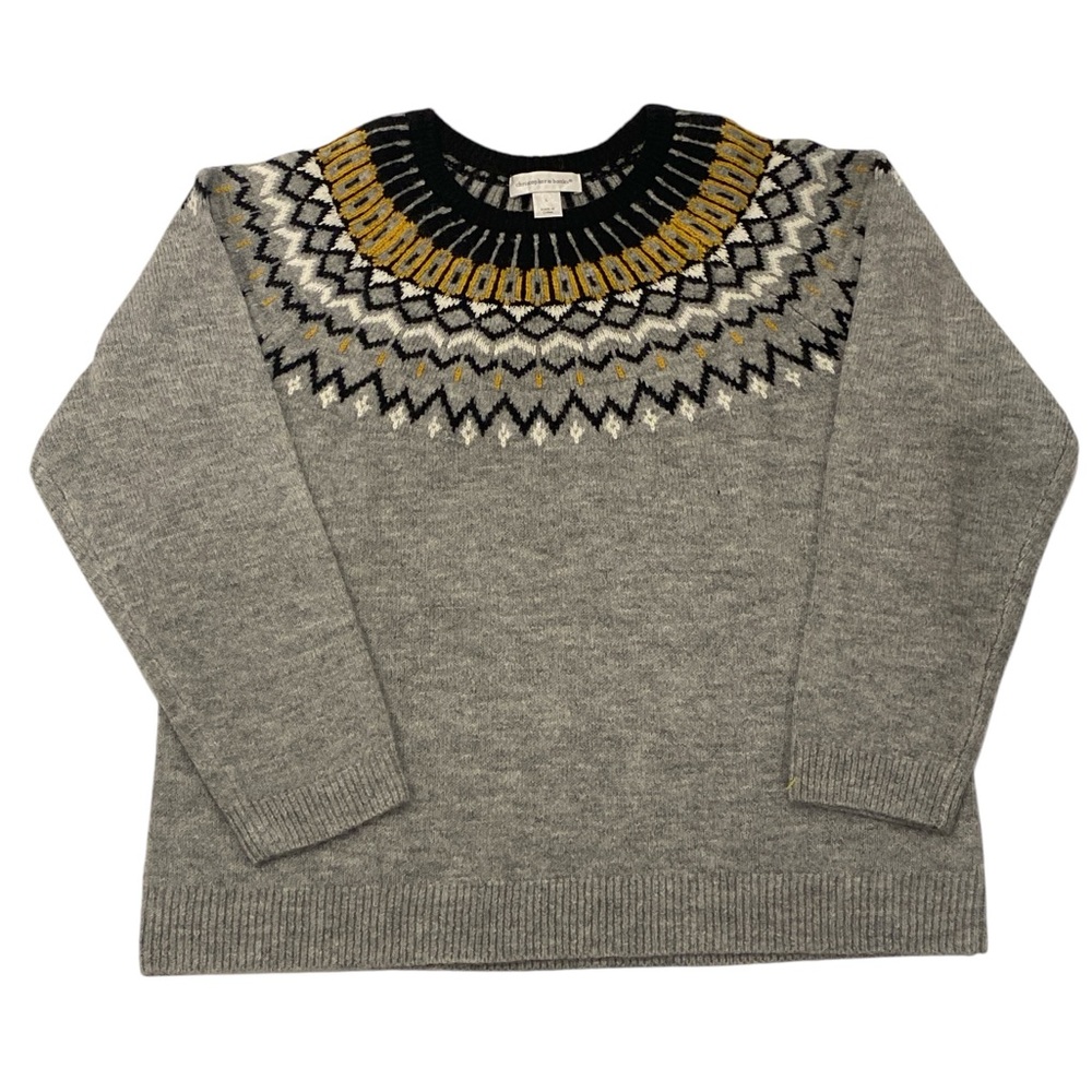 Christopher Banks Fair Isle Crew Neck Sweater - Like-New - Large